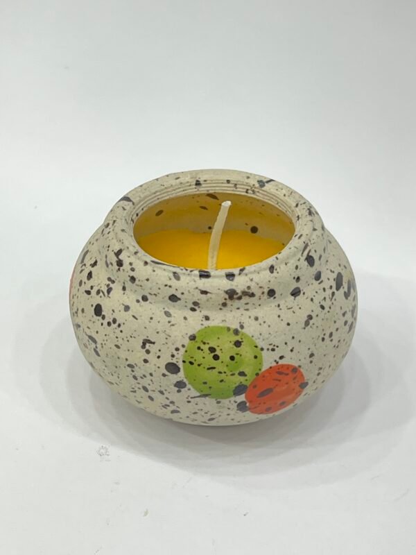 Scented Candle with Ceramic Base