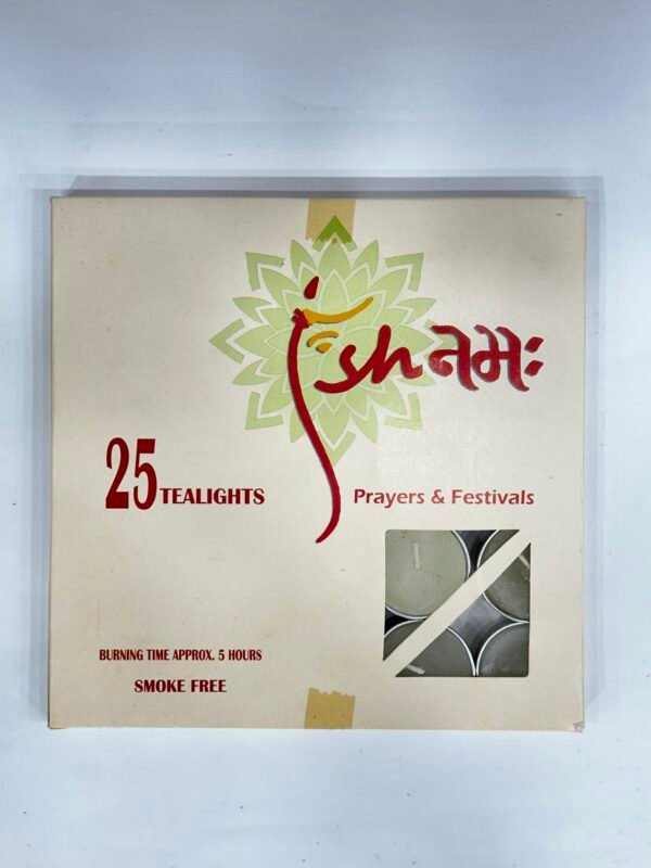 Smoke-Free Tealight Candles - Pack of 25 - Image 2