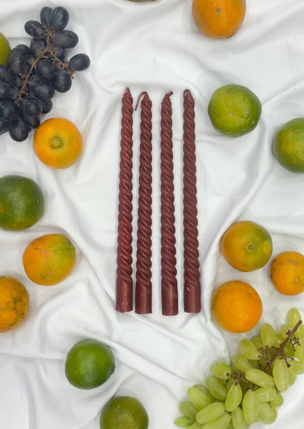 Brown Candles - Pack of 4