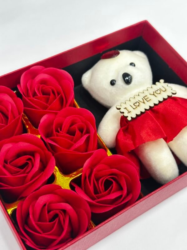 Teddy With Red Roses - Image 2