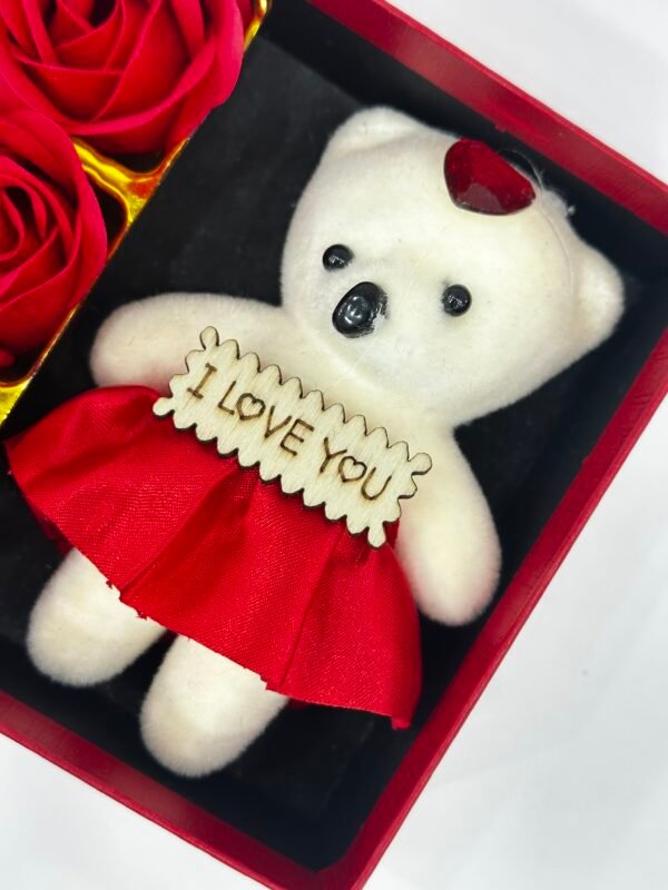 Teddy With Red Roses - Image 3