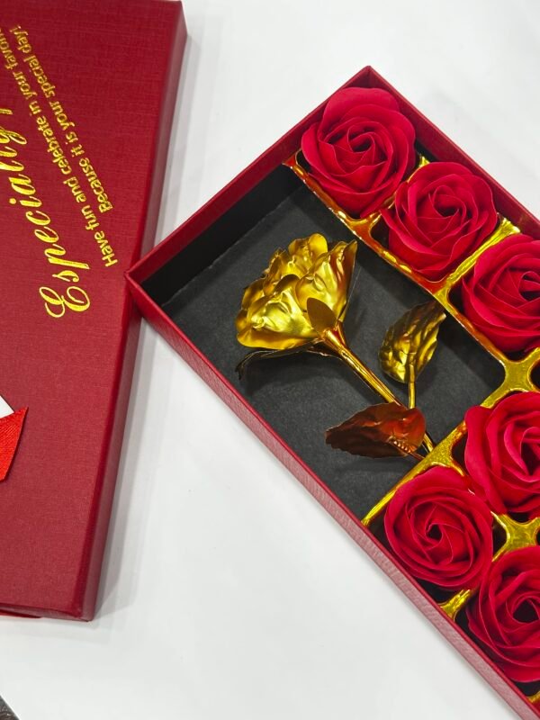 Golden Rose with Red Roses – A Symbol of Eternal Love