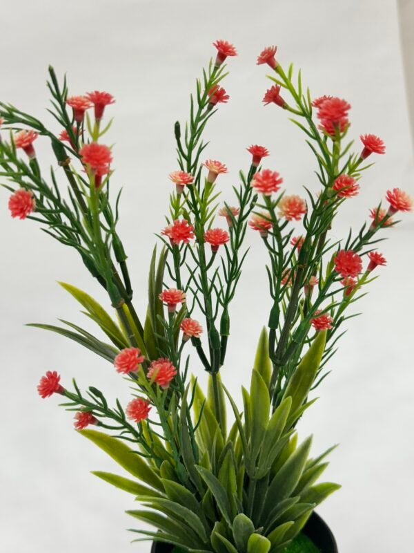 Green Planters - Orange Flowers - Image 2