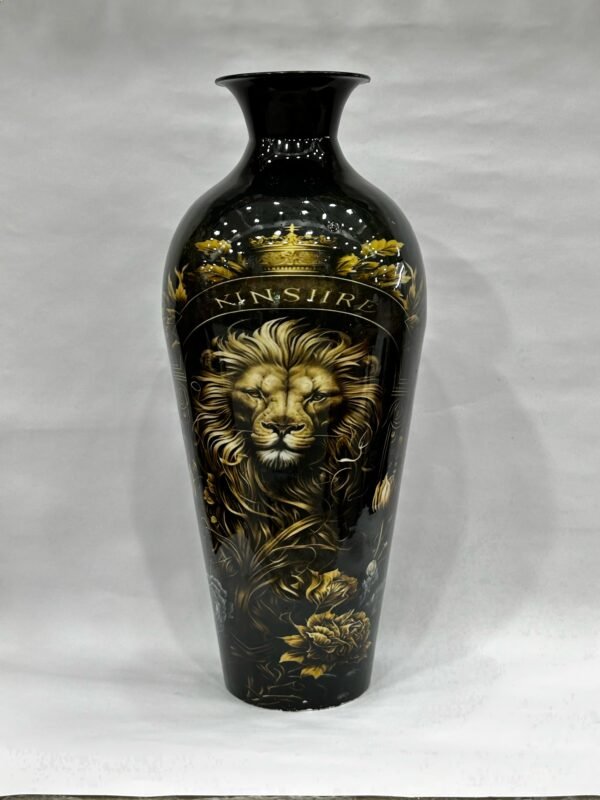 Metal Vase - Tiger
