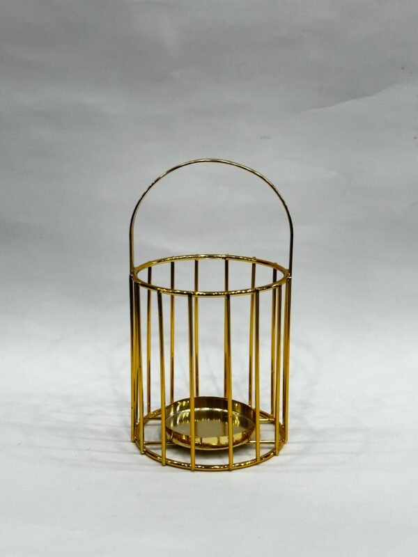 Candle Stand - Golden (Round)