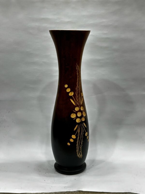 Handcrafted Vases - Black Flower Carved
